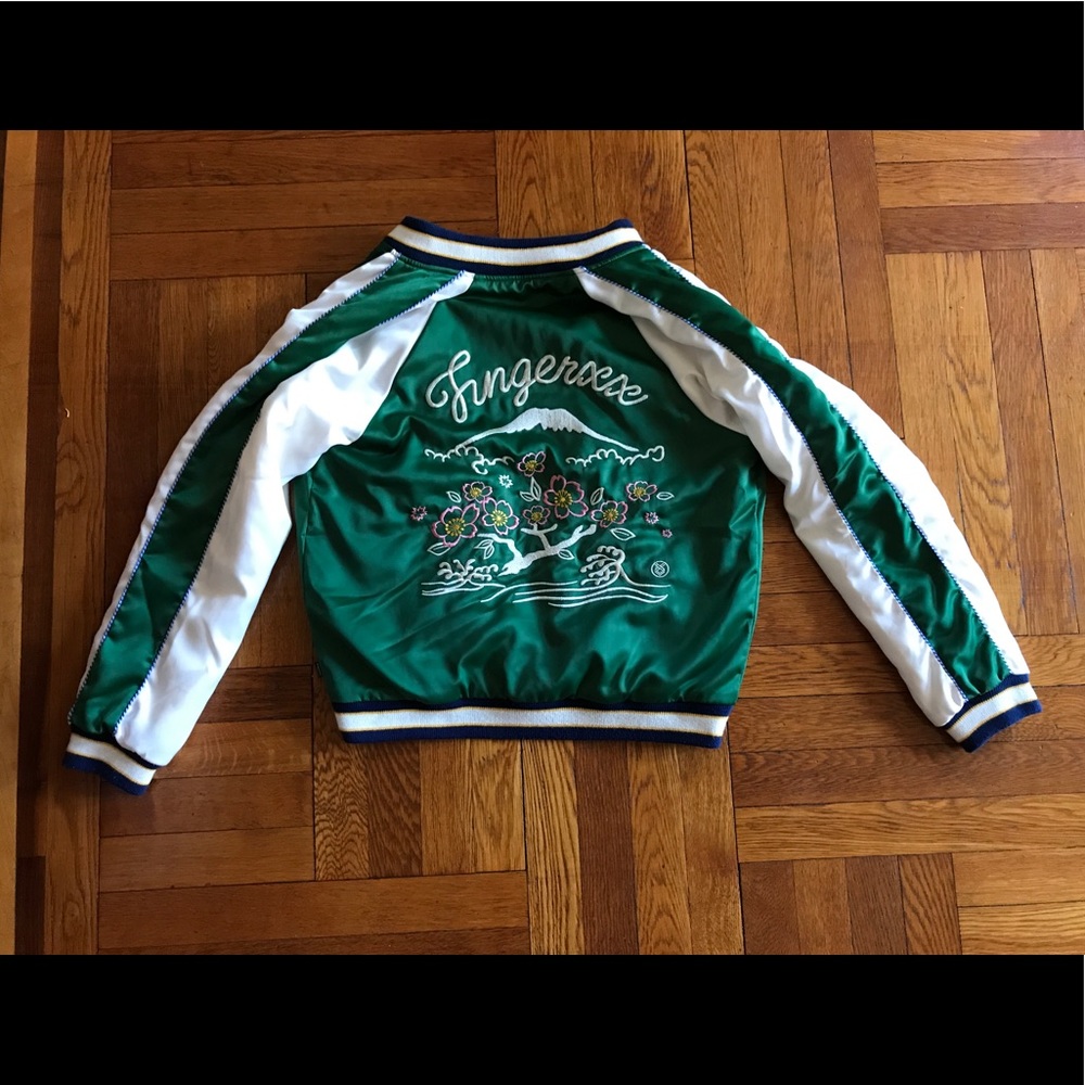 Fingercroxx Flower Bomber Jacket